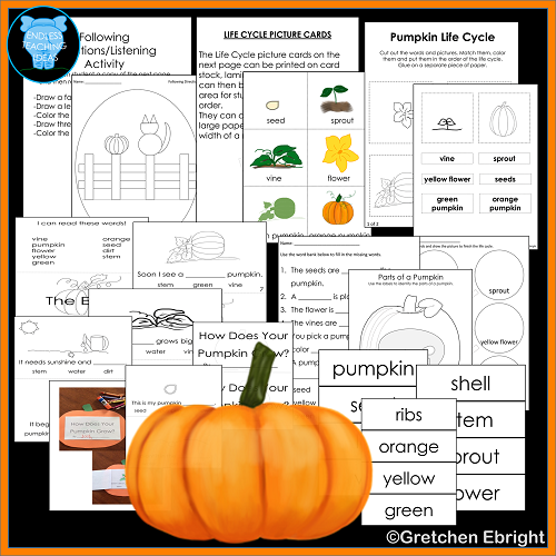 The Best of Teacher Entrepreneurs: BUNDLE: Fall Science Pumpkin Life