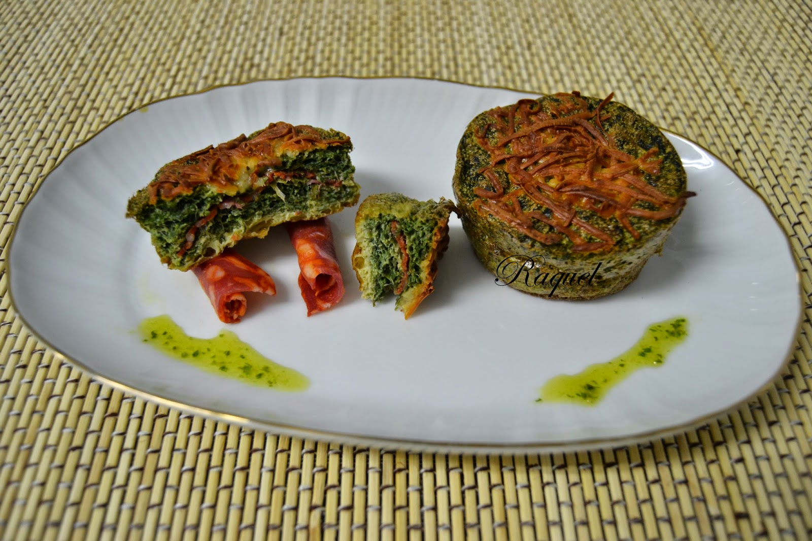 Pastelitos De Tortilla Con Acelga Y Chorizo 
