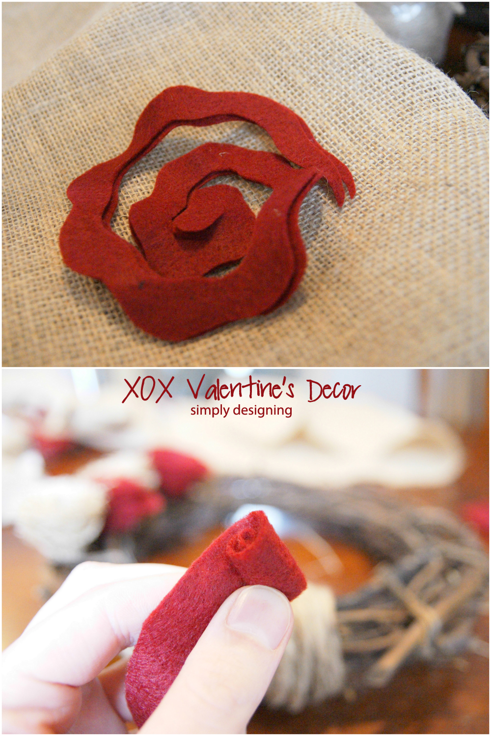 XOX+Decor+Flower+Collage+a XOX Valentine's Decor {Pottery Barn Inspired} 13