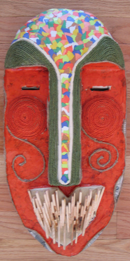 cardboard mask making