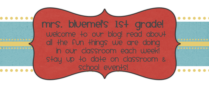 Mrs. Bluemel's 1st grade blog!