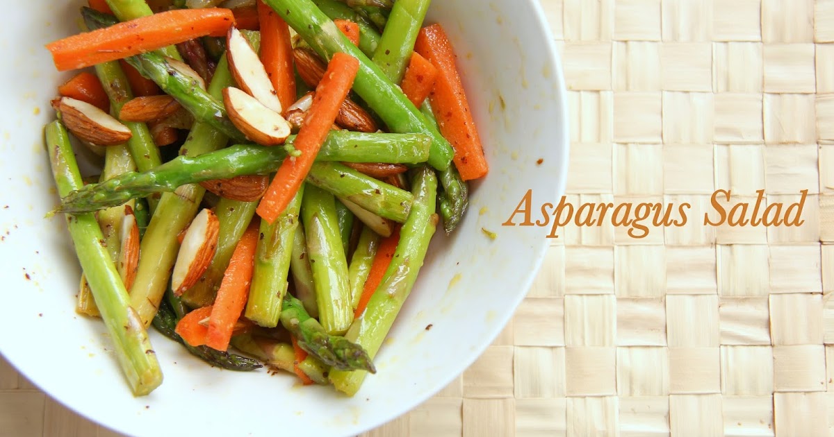 Asparagus Salad with Vinaigrette Dressing Indian Food Recipes