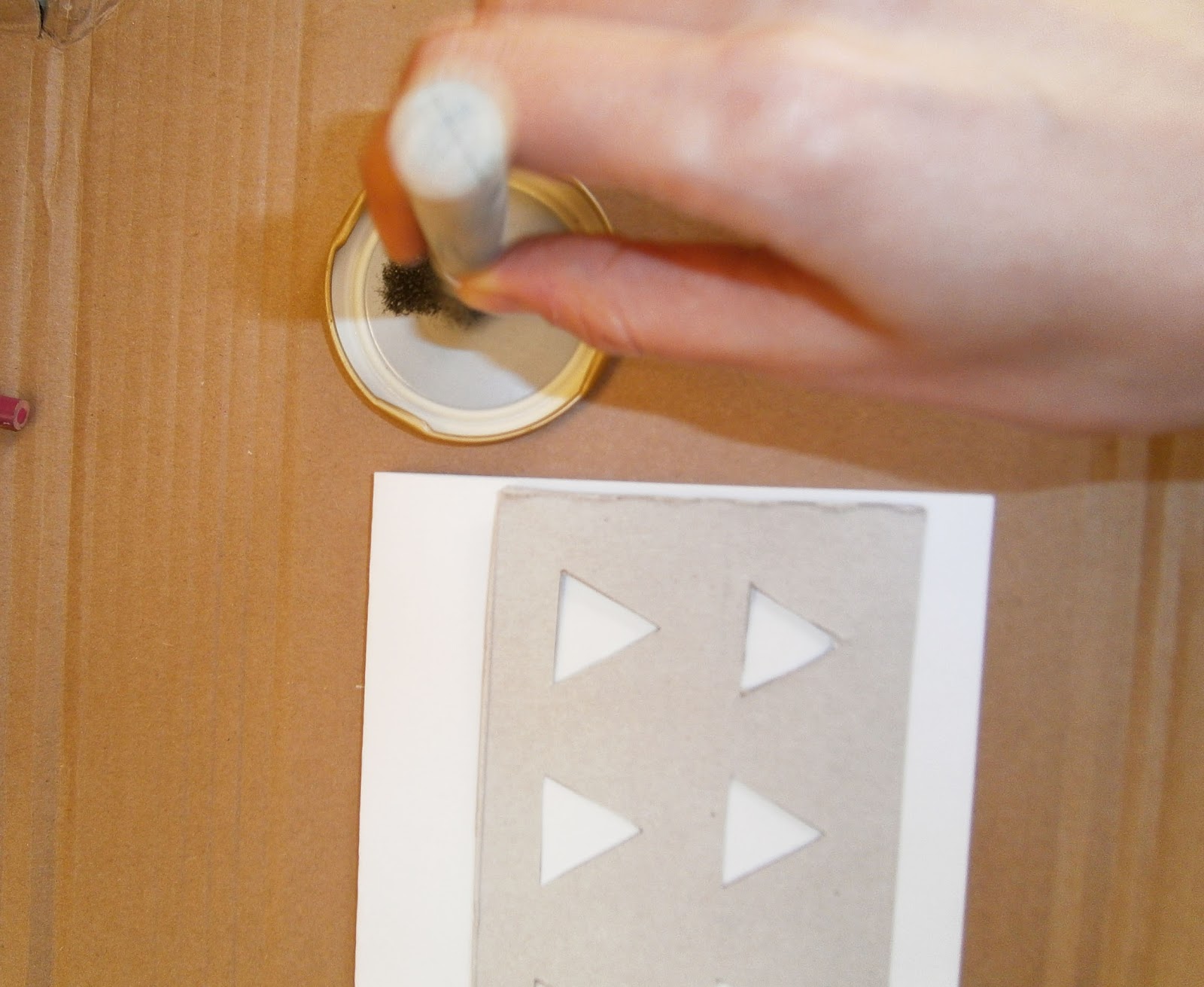 . How to make an upcycled and reusable cardboard stencil
