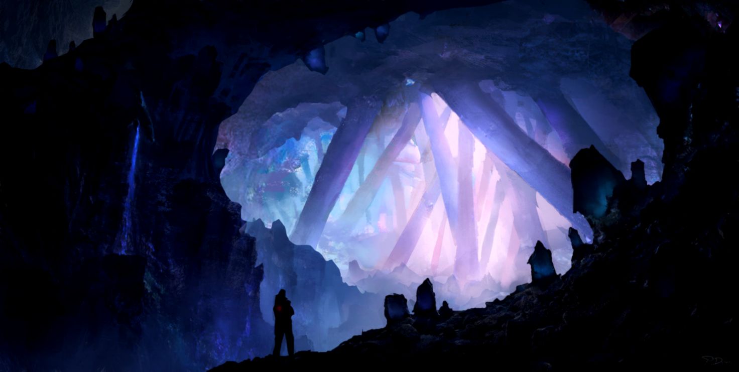 Crystal cave by ThreeDeee on DeviantArt Crystal cave by ThreeDeee on DeviantArt