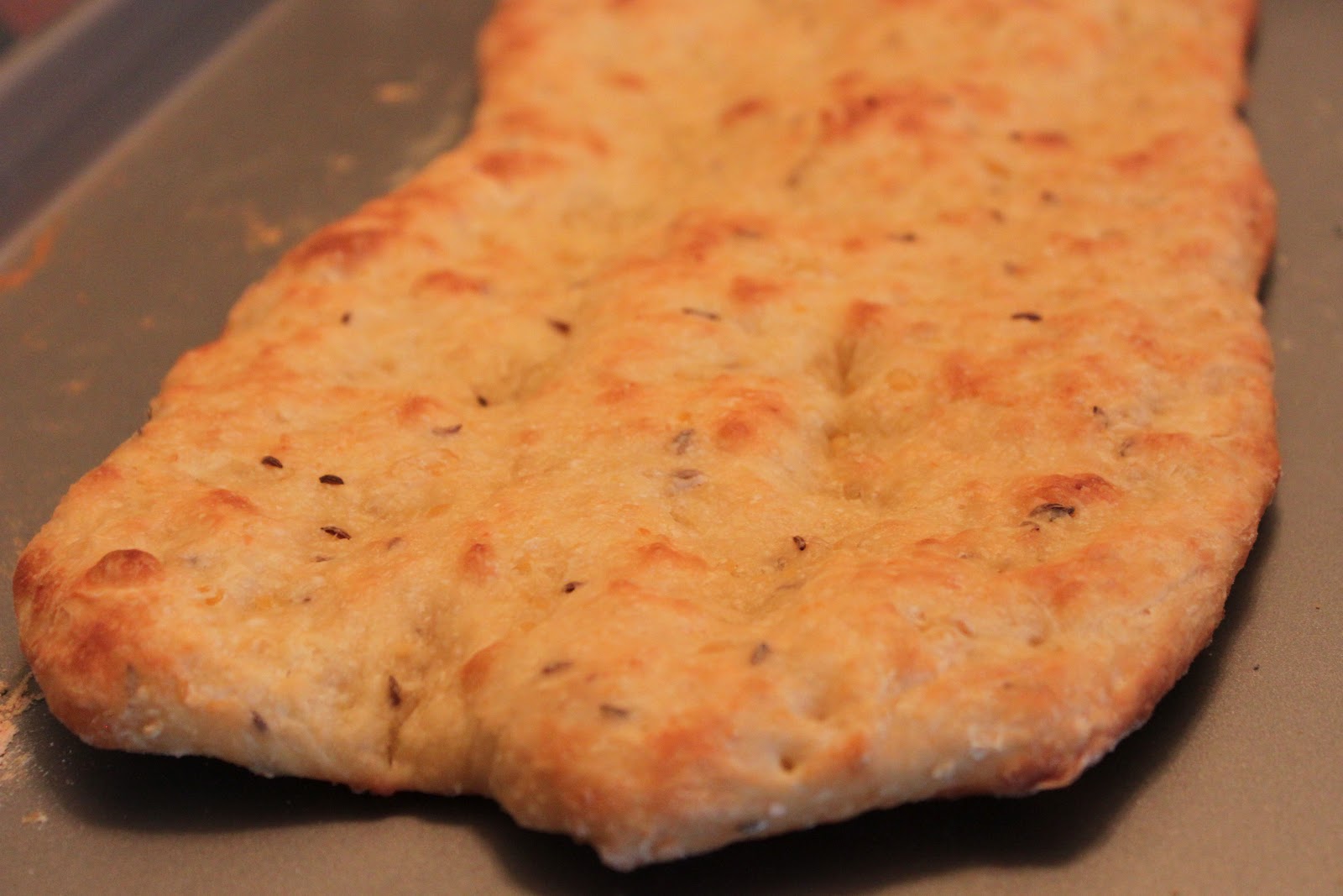 Megsiemay Makes Chickpea & Caraway Flatbread