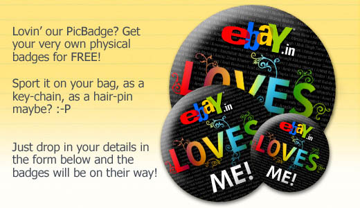 Get An EBay.In Badge For Free Get An EBay.In Badge For Free