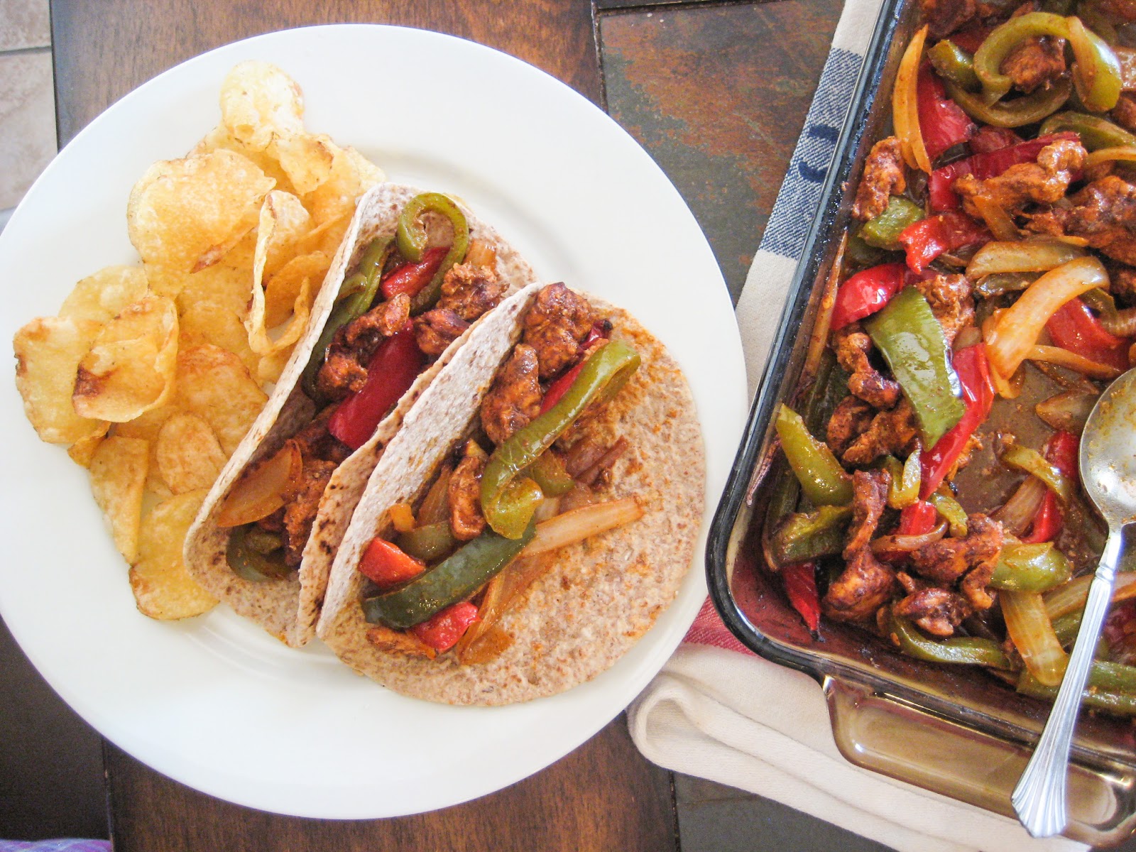 oven roasted fajitas The Red Pencil Box