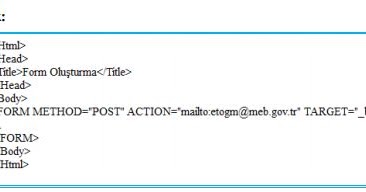 Html Kodlari Ile Web Sayfalari Icin Gelismis Ozellikler Olusturmak Ali Yilmaz