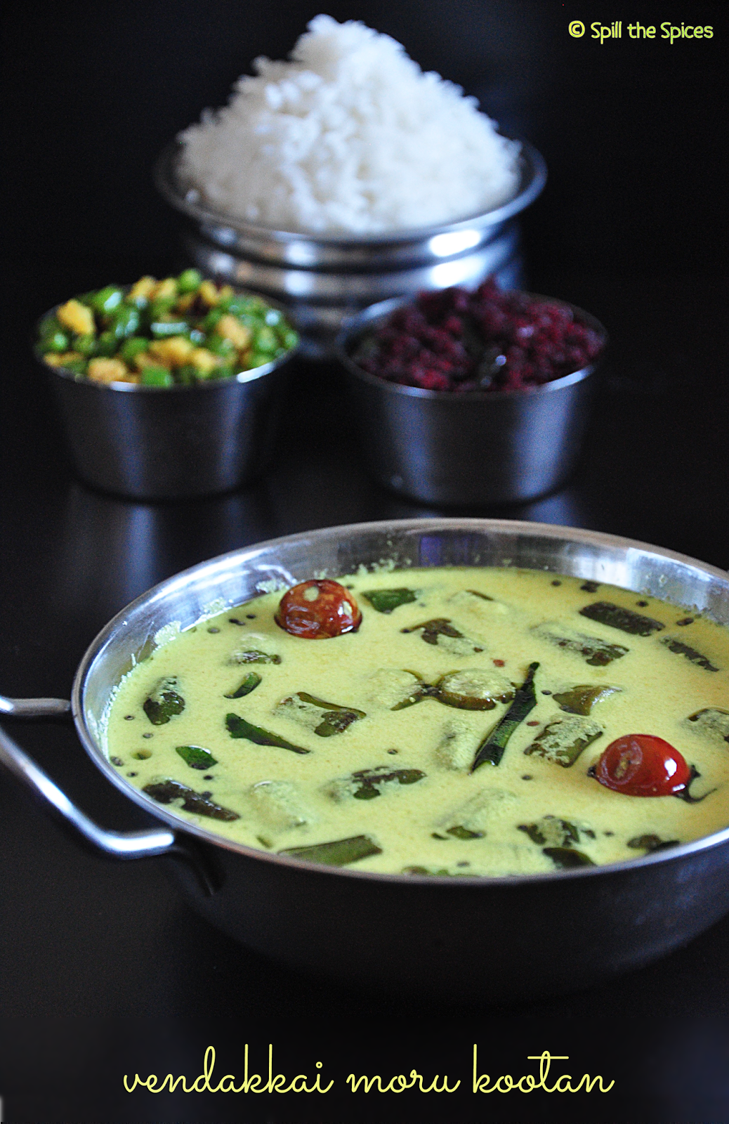 Vendakkai Moru Kootan Okra Buttermilk Curry Spill the Spices