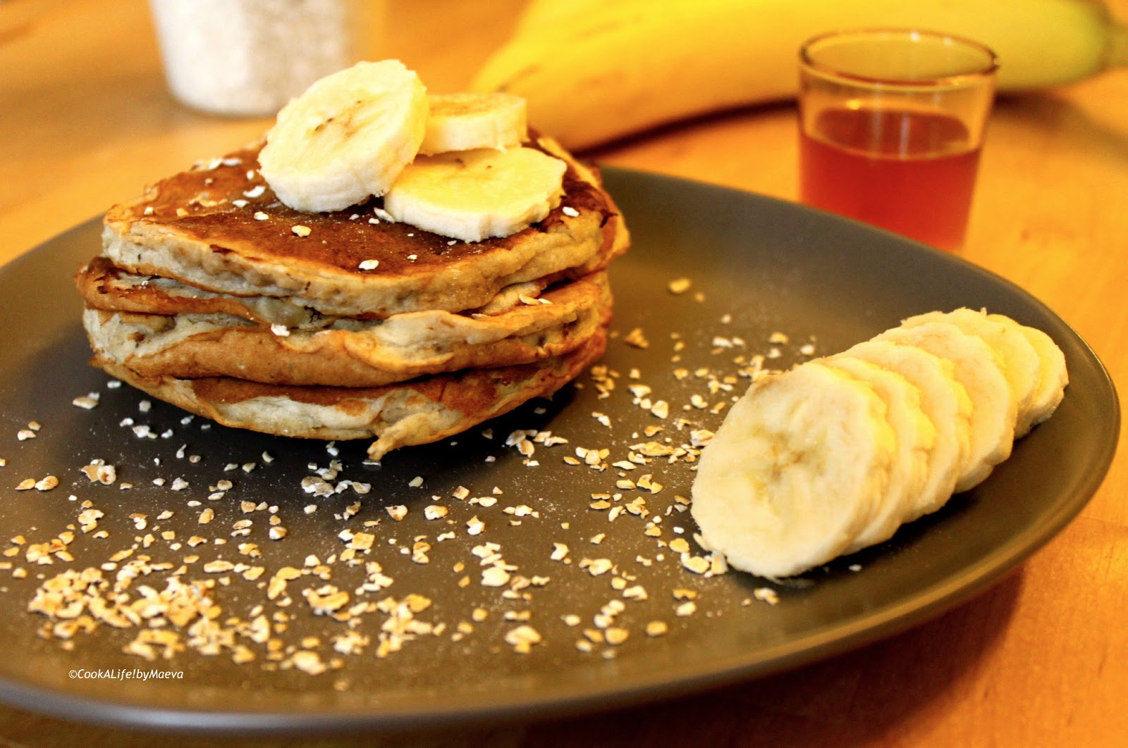 Cook A Life! by Maeva Pancakes avoine et bananes