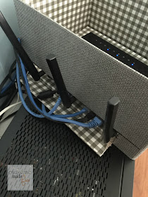 Router slips in and is hidden :: OrganizingMadeFun.com