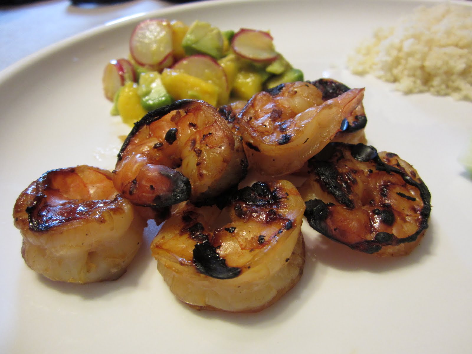 Grilled Teriyaki Shrimp with Mango Salsa