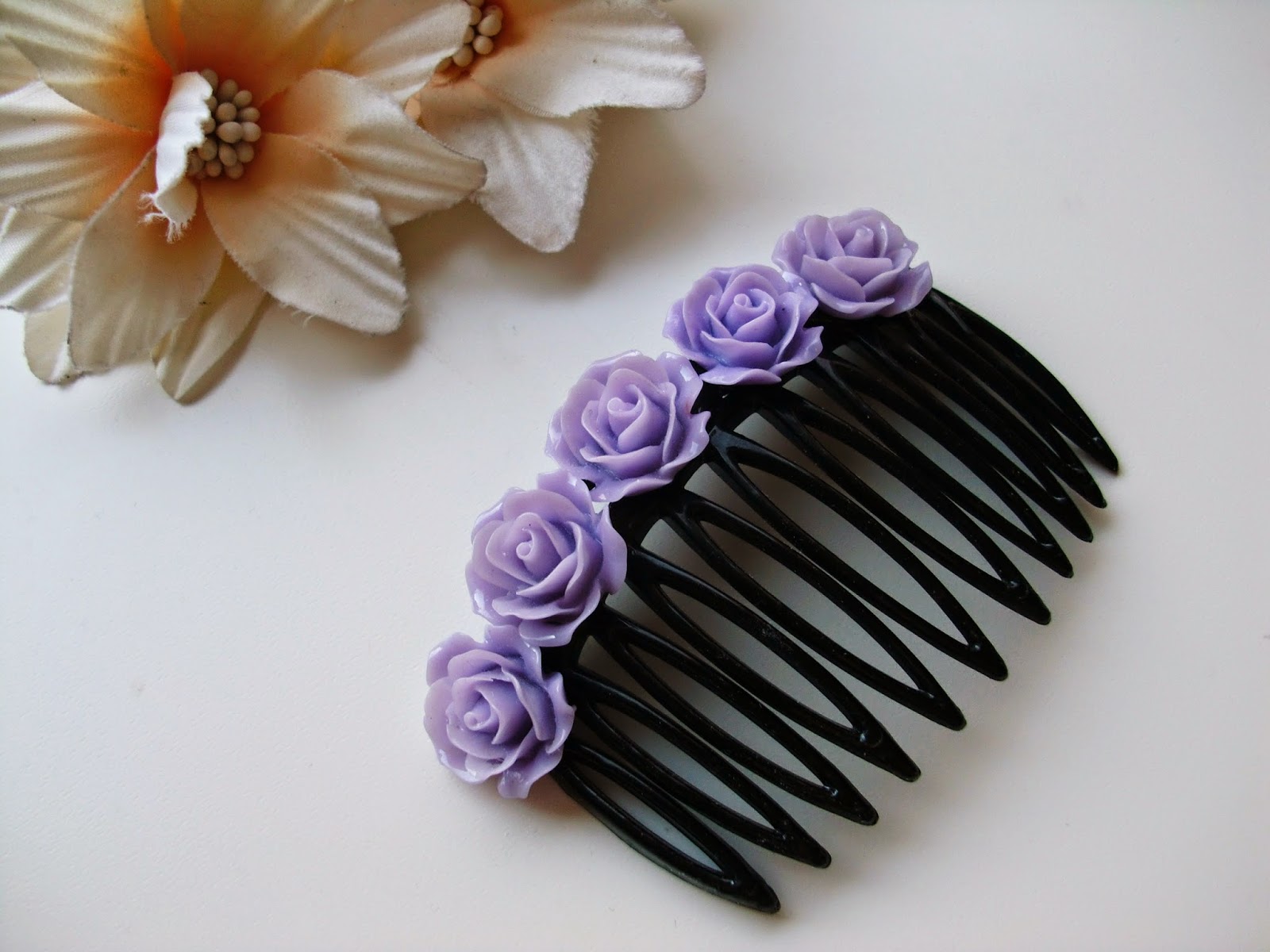 Tea with Anastasia DIY Decorative Floral Hair Comb