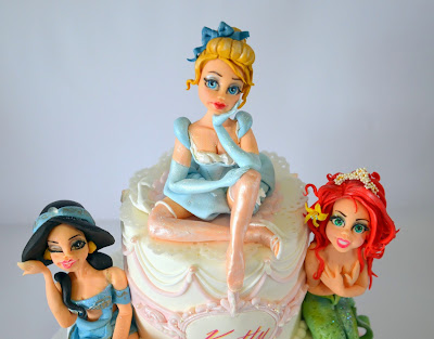 Tartas Artisticas.: TARTA FONDANT PRINCESAS