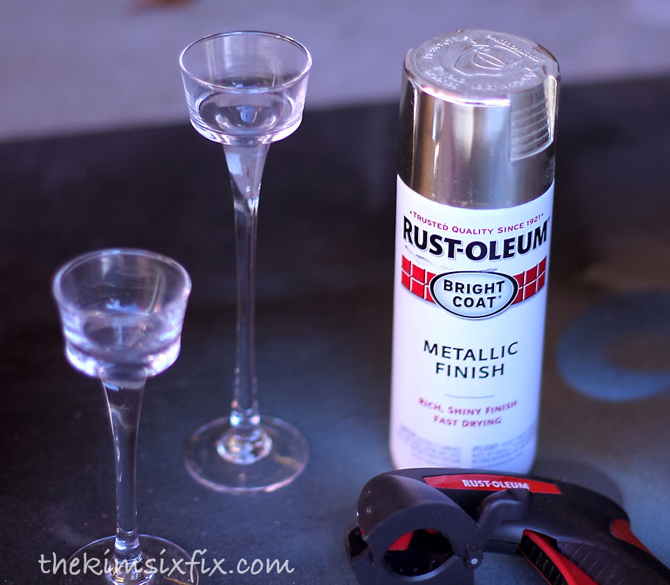 Tutorial Tuesday DIY Dollar Store Hurricane Vases