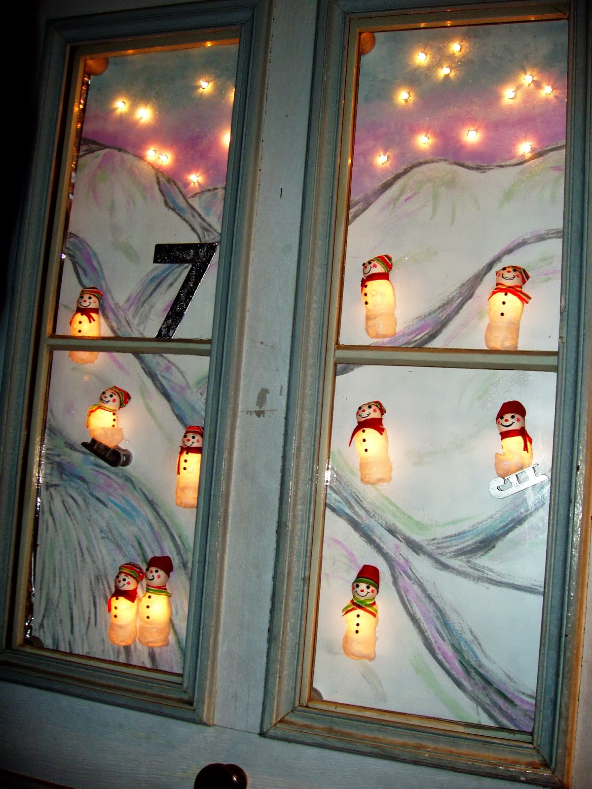 Z!ckzackstich AdventFenster für den DorfAdventkalender