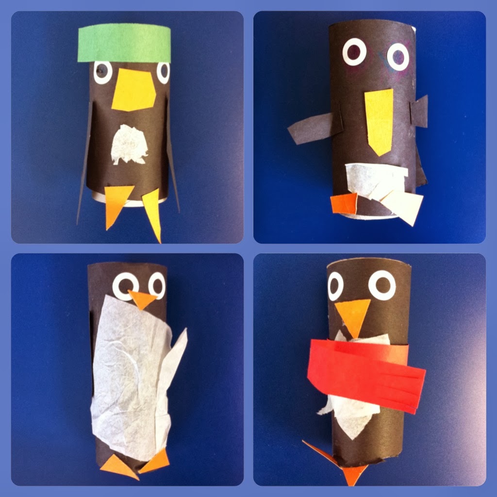 Toilet paper roll penguin Gettin' Crafty with Natalie