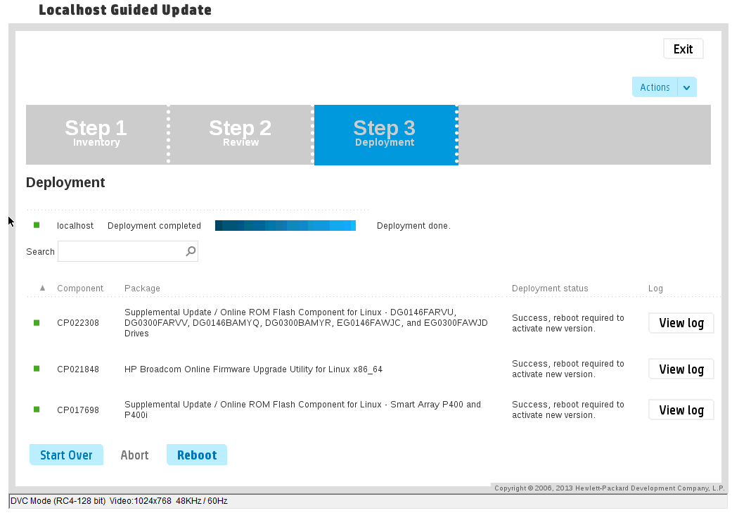 XimuniX HP SPP (Service Pack for Proliant) Firmware Upgrade