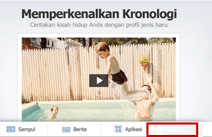 Cara mendapatkan tombol kronologi Facebook 2012 update