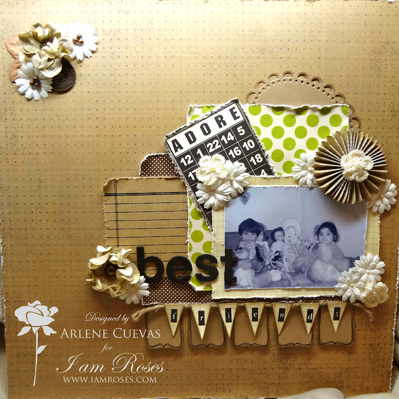 Premade 12x12 Scrapbook Page Layout, Butterfly Scrapbook Pages, Friends  Scrapbook Layouts, Besties Scrapbook Pages, Butterfly Layouts