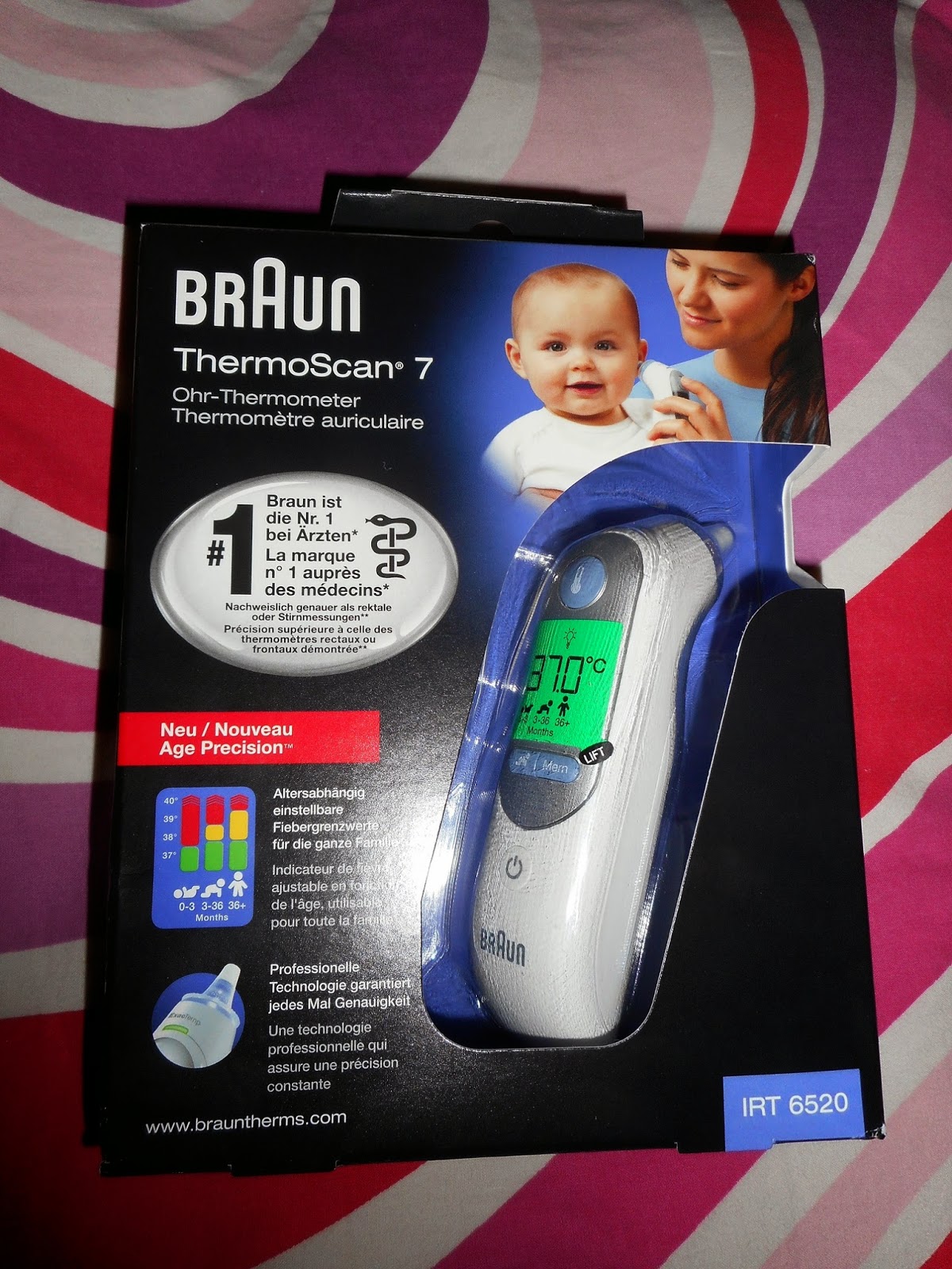 Blog de maman - DeuxfoisMaman - Parent et Enfants : Mes avis puériculture  #17 : Le thermomètre auriculaire Braun IRT6520