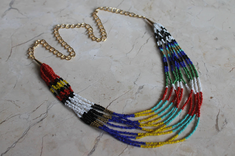 Cookin' & Craftin' Seed Bead and Chain Necklace