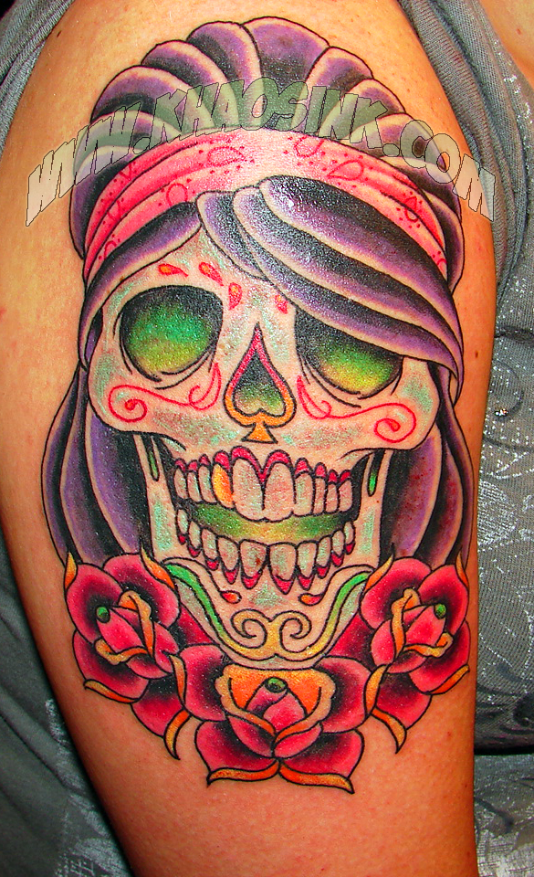 tattoo caveira mexicana
