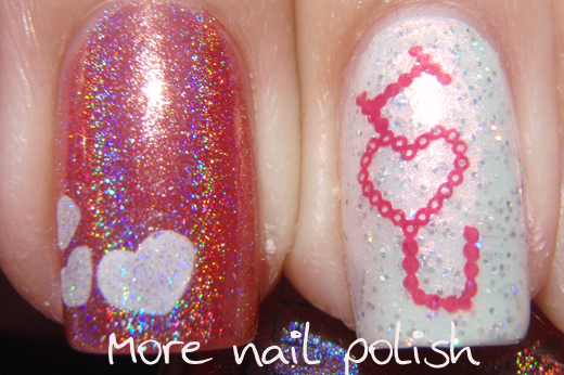 Nail french nails manicure tip valentine pink heart easy designs valentines cute Valentine's Nails - I U ~ More Nail Polish