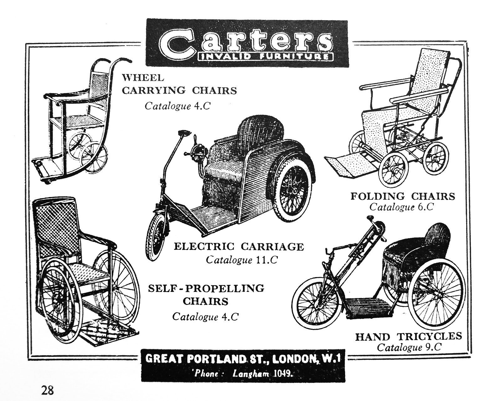 Free vintage clip art images Carters Invalid Furniture Advertisement