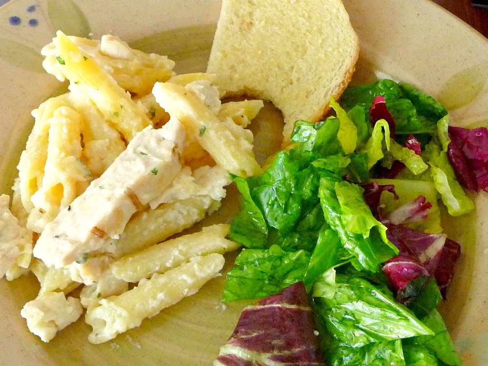 The Red Gingham Chicken Alfredo W/Penne (from Costco)
