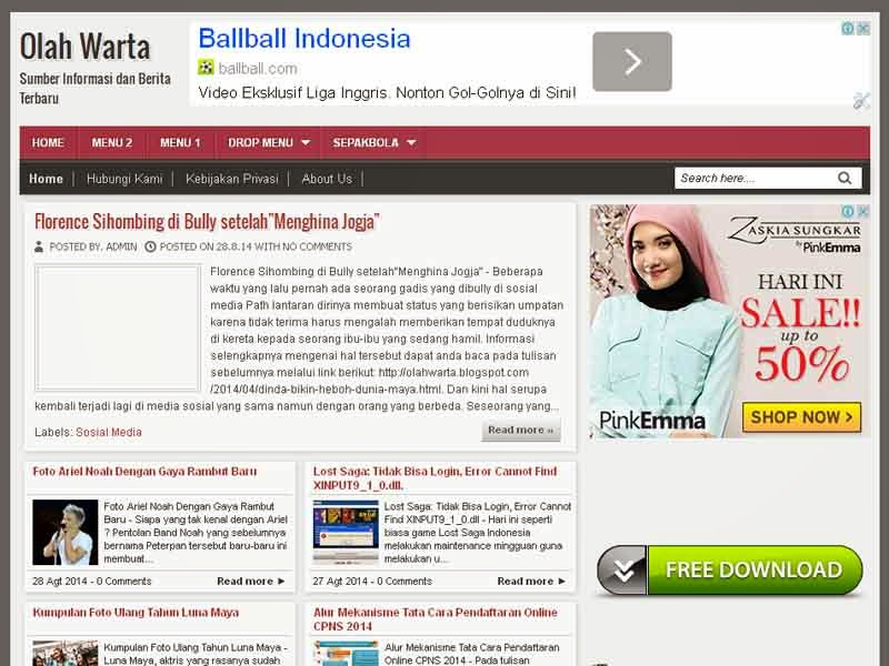Tampilan Baru Blog Olah Warta Tampilan Baru Blog Olah Warta