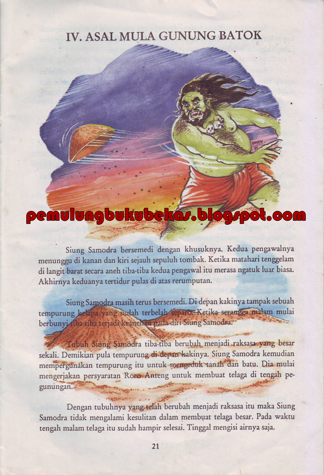 Kumpulan Cerita Rakyat Jawa Timur Pemulung Buku Bekas