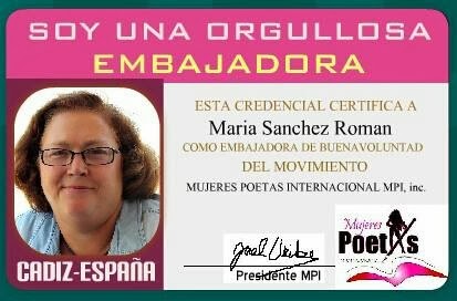 Credenciales como embajadora de MUPI