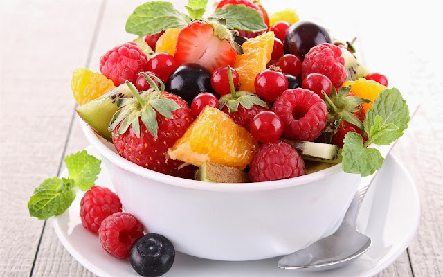 Delicious Fruit Salad, Strawberry, Raspberry, Blackberry