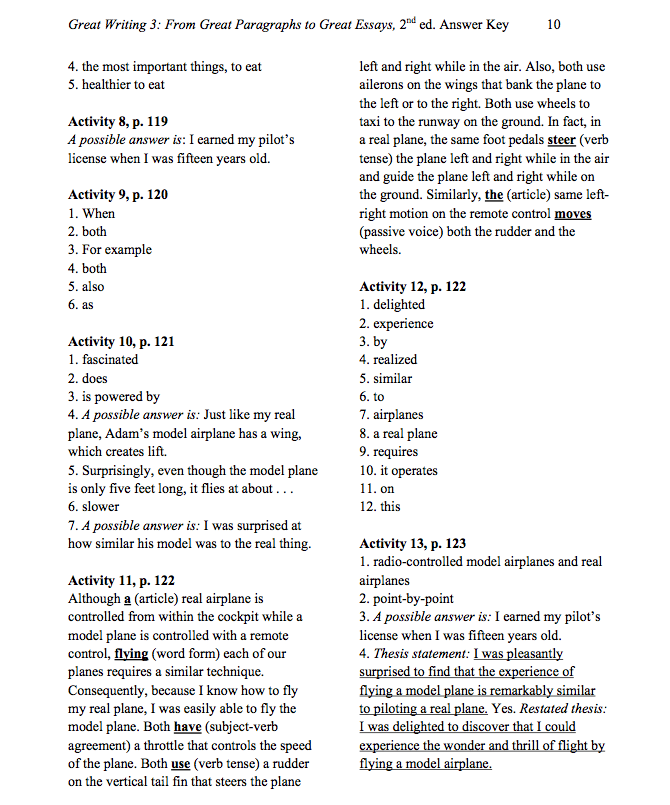 write my great writing 4 great essays answer key great writing 4 great essays