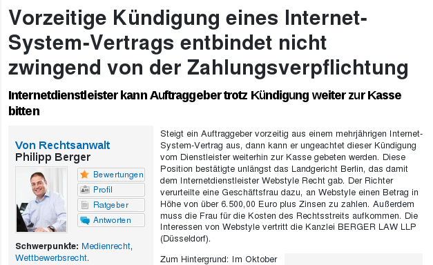 Rechtsfreie Zone Kassel Lg Berlin Webstyle Gmbh Des Daniel