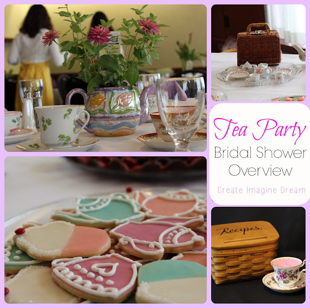 Create Imagine Dream Tea Party Time Bridal Shower Overview