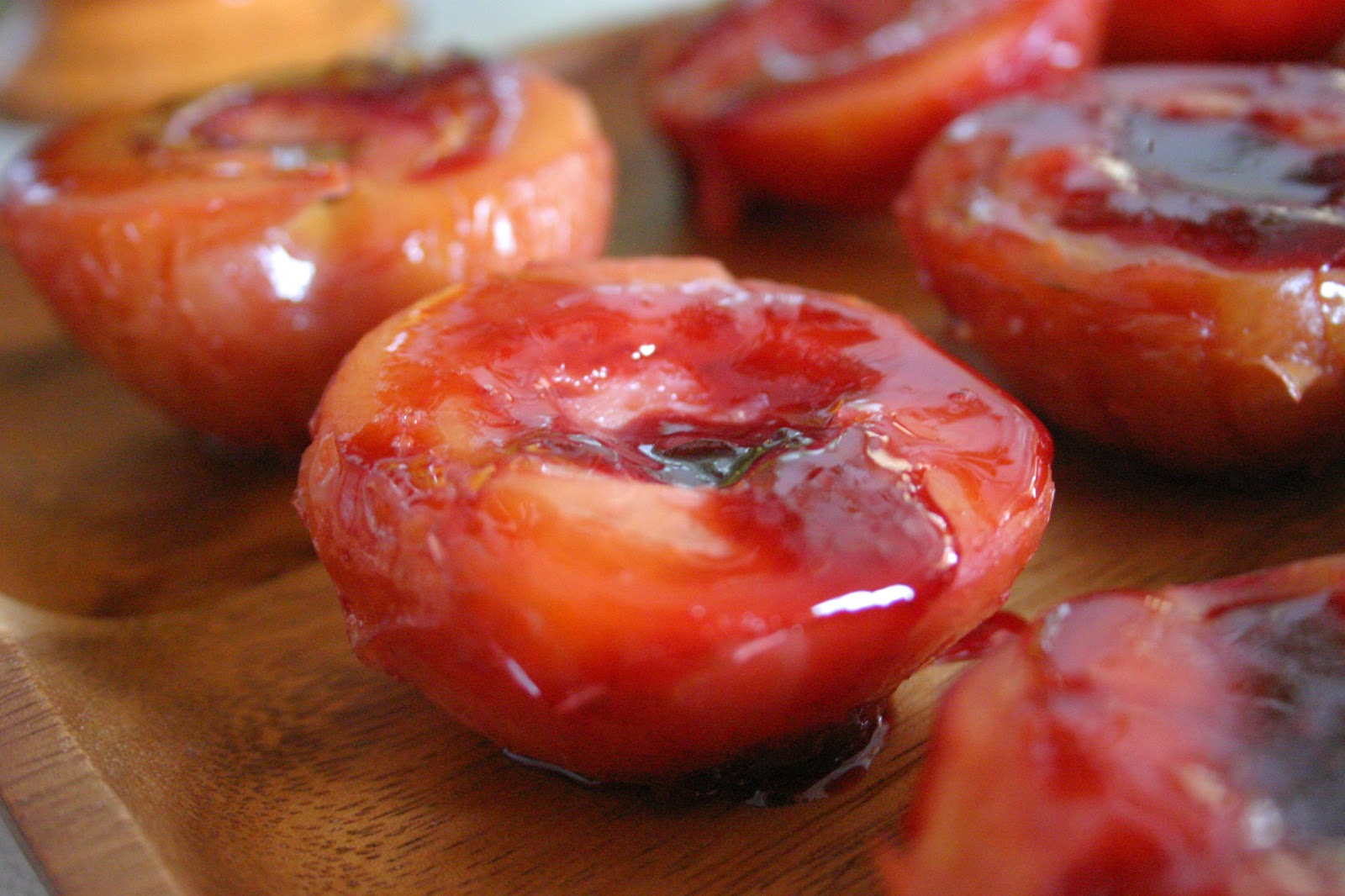 Effortnesslessly Plums Cooked in Wine