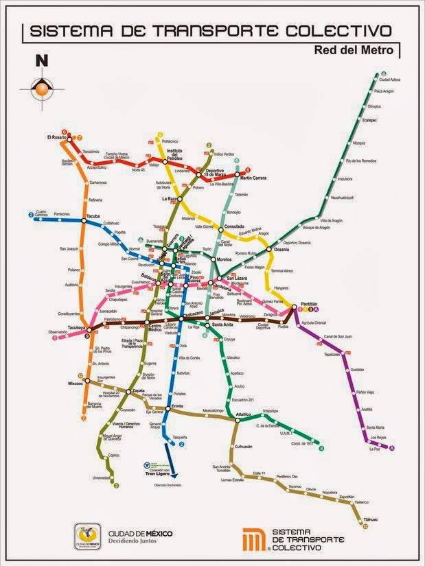 Mapa Metro DF México líneas Horarios hasta que hora hay metro último viernes sábados DF