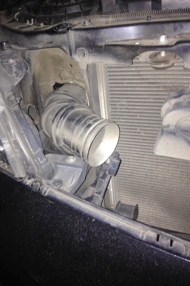gambar 1 - udara ambil dari depan radiator dan condensor AC
