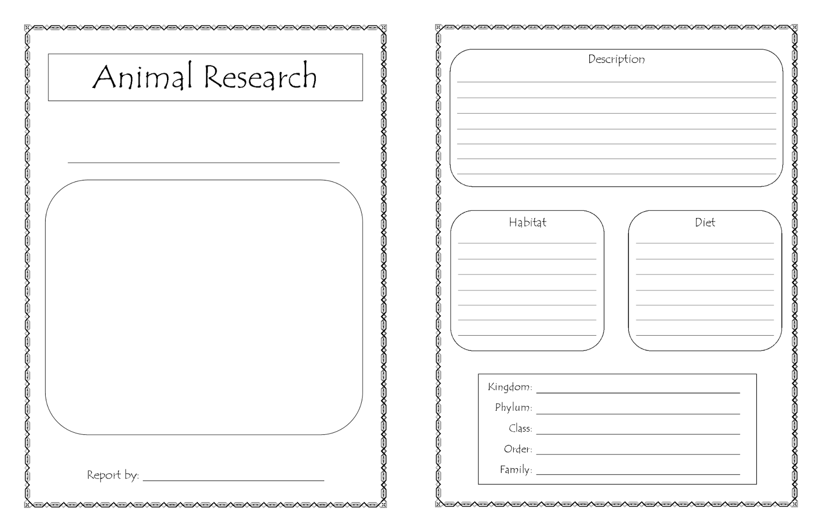 Printable book report covers