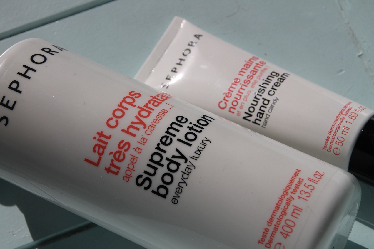 Crystal's Reviews Sephora Nourishing hand cream & Supreme body lotion