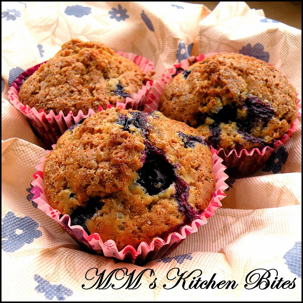 MM's Kitchen Bites Buttermilk Blueberry Muffins...the day after!!
