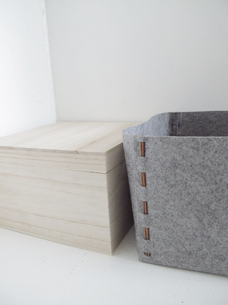 NEST Vintage & Handmade DIY Felt Storage Box