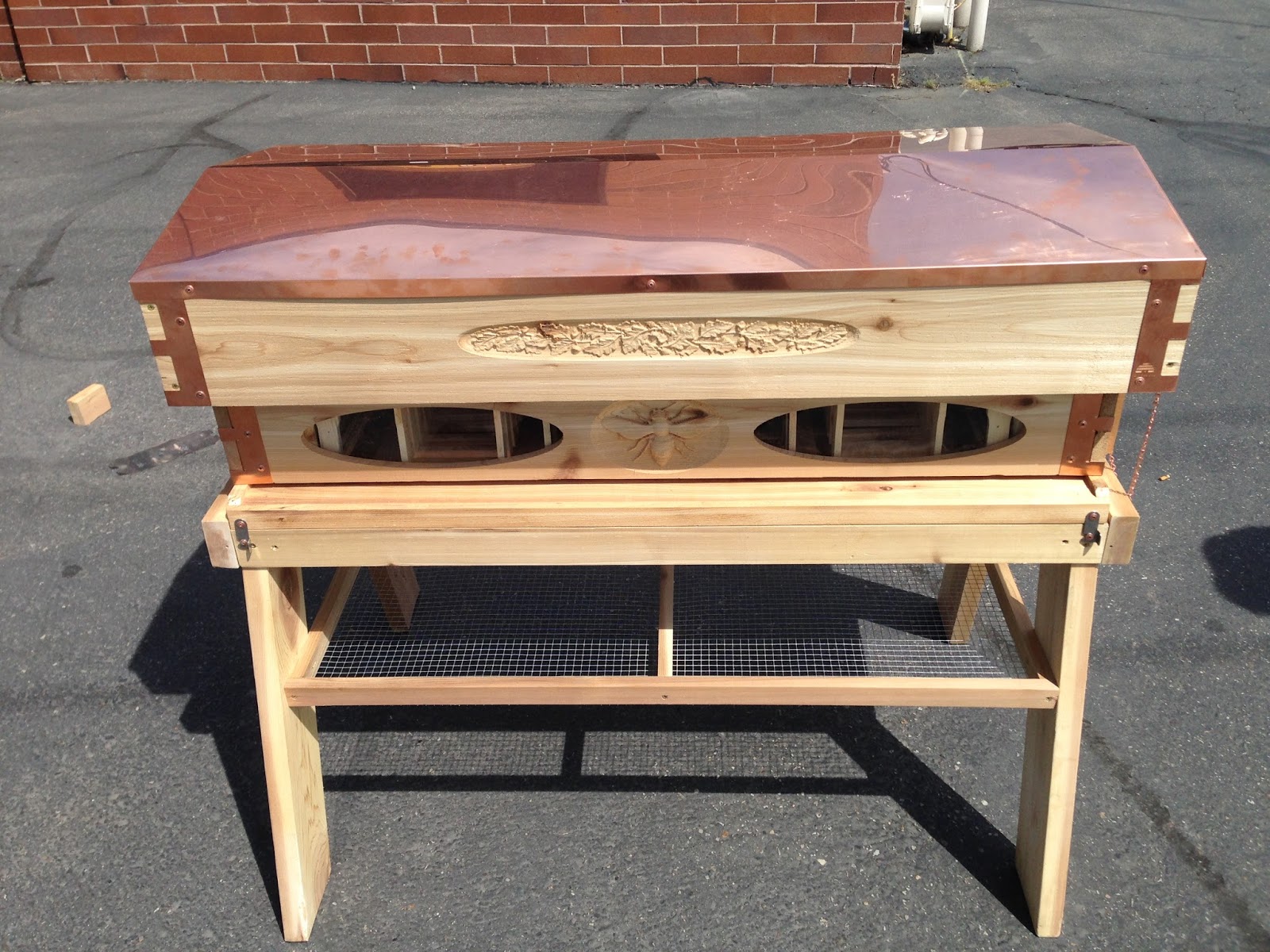 ECO BEE BOX MODERN BEEHIVES & BEES Langstroth TopBar Long Box by