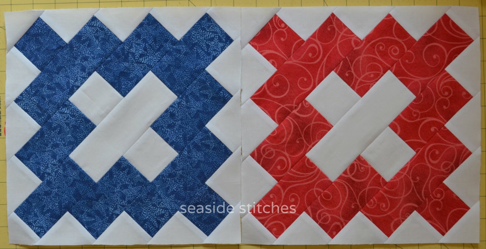Seaside Stitches Album Block a.k.a. Chimney Sweep Block Tutorial