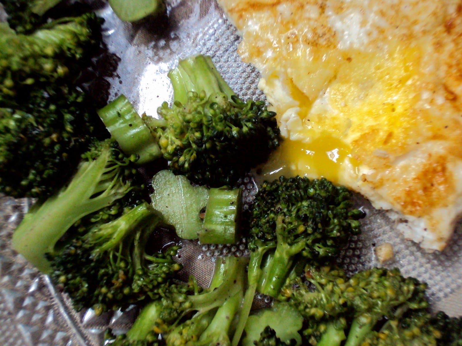 eating broccoli for my breakfast...... do you want to adopt brococli