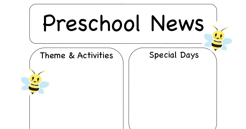 newsletter templates for preschool