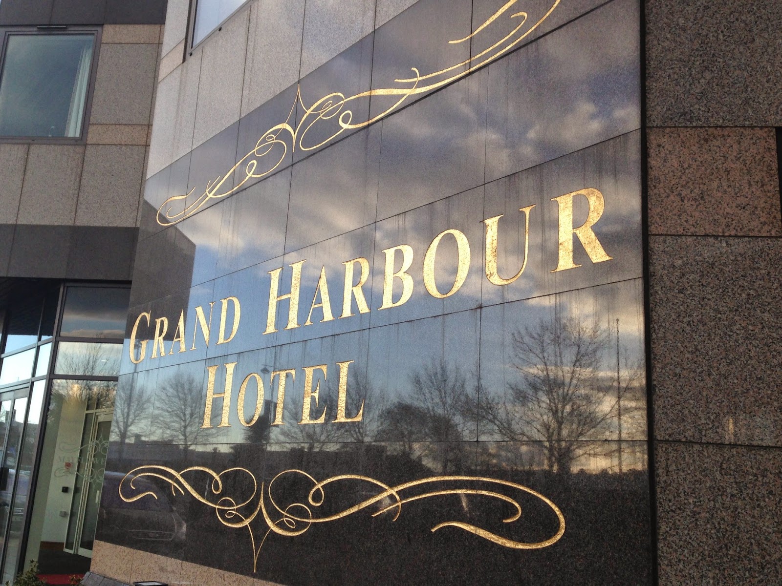 Grand Harbour Hotel sign