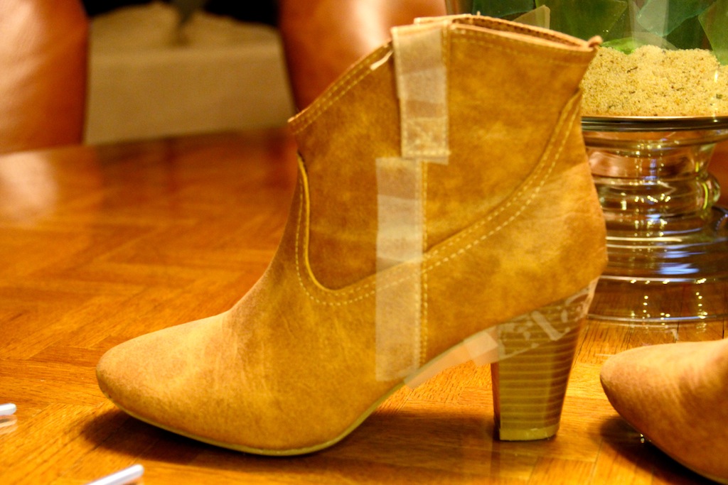 DIY Glitter Booties Allie Woerner